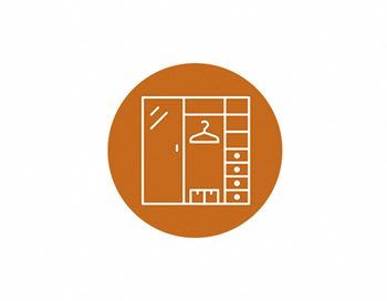 Spacious closets